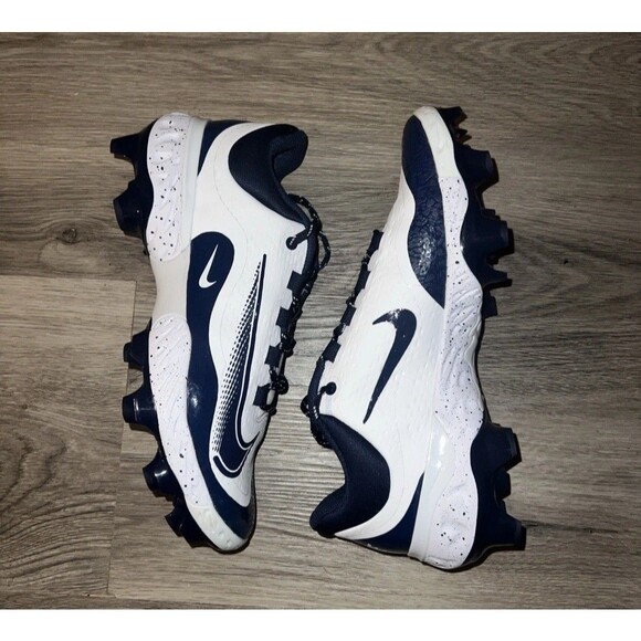 Nike Alpha Huarache Elite 4 Low MCS White/Midnight Navy FD6255-107 Mens Size 11 - Picture 2 of 6